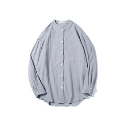 The new trend of men's clothing, men's jacket, casual men's wear, long sleeve shirt trend S gray