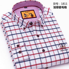 Paul cotton shirt young male slim DP leisure long sleeved striped shirt Oxford spinning pure iron Thirty-eight One thousand eight hundred and eleven