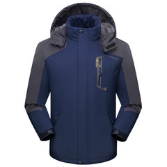 A man of season cotton padded Winter Assault plus velvet thickened waterproof outdoor sports jacket jacket men 3XL Waterproof cotton flannel
