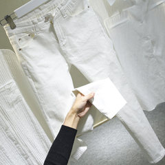 2017 new winter plus Velvet Pants feet high waist jeans female Han thin white pencil pants Legging Twenty-five white