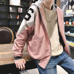 Men's jacket, spring and autumn, new trend, handsome Baseball Jacket, men's sweethearts, autumn clothes S Rubber powder
