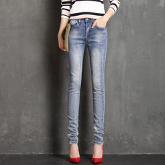 Tall women's jeans jeans edition pencil pants slim slim waist long spring 170 Twenty-eight [blue] lengthen