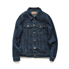 In the tide tide brand designer loose denim jacket Metrosexual retro old jeans jacket wind Harajuku lovers S (quality assurance) Primary Blue - Cyan