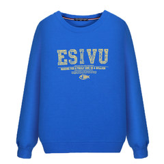 Autumn and winter big men with cashmere sweater T-shirt code large cotton long sleeved Turtleneck Shirt Jacket fat 3XL Blue fish EV