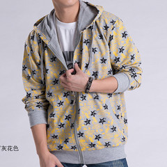 Add fertilizer XL tide 1sddfyy spring section youth Korean leisure sport Sweater Hoodie fat 3XL Thin section 166 gray