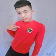 Social spiritual guy T-SHIRT - long sleeved Reds Li Yaoyang with slim Korean tiger head sweater tide 3XL Tiger red