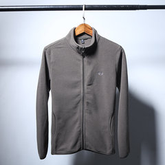 Gucci mens jacket type cardigan sweater autumn thin fleece end men's athletic Fleece Jacket 3XL Army green