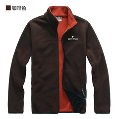 [day] winter coat special offer Mens Long sleeve cardigan coat jacket sweater thickening leisure sports 3XL Coffee