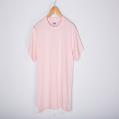 Spring and autumn BF Korean version of pure cotton short sleeve t-shirt female students, round neck pure white, black t-shirt t-shirt XL (about 150-175 pounds) Pink