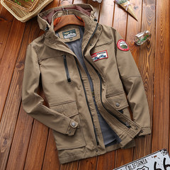 AFS JEEP battlefield Jeep jacket, spring and autumn Outdoor Jacket, men's sports jacket, speed dry clothes man 3XL Mika