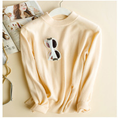 Warm winter sweater sweater female semi turtleneck sweater hedging long sleeved shirt size sweater cashmere sweater 3XL Beige