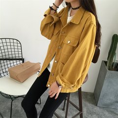 Autumn autumn wind, 2017 new denim jacket female student BF loose short Korean spring tide all-match S Ginger