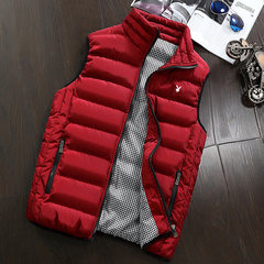 Special offer every day gilet winter down jacket cotton vest vest Korean cultivating new spring tide 3XL gules