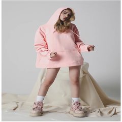 GRKC three black hooded sweater cashmere with chic BF JONY J China loose wind tide brand has the same hip hop S / official genuine Pink/ Pink (with velvet)
