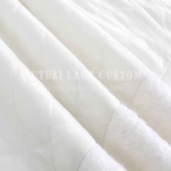 The little girl loose wool coat cocoon shaped white wool woolen coat, long winter, South Korea XS Beige cotton