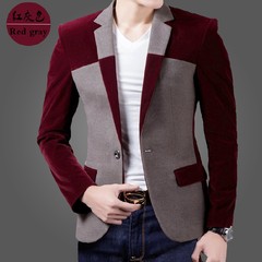 Men's coat 2017 autumn new jacket, men's fashion, casual men's clothing, spring and autumn handsome clothes, men S 056 red