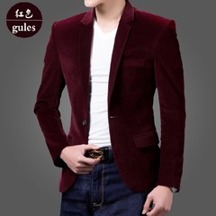 Men's coat 2017 autumn new jacket, men's fashion, casual men's clothing, spring and autumn handsome clothes, men S 052 red