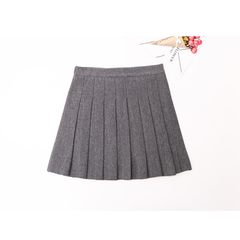 2017 new female summer skirt pleated skirt waist slim skirt A A-line skirt student anti body skirt XS Sub gray