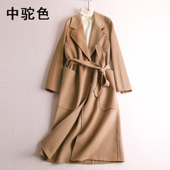 2017 new girls long cashmere coat with a song of joy 2 woolen jacket Jiang Xin Fan Shengmei S In the camel