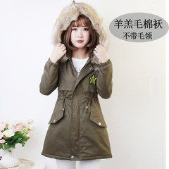 [] every day special offer long windbreaker, Korean version of the new student loose hooded windbreaker long sleeved coat color 3XL Army green