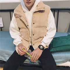 A man of art autumn and winter, a man with thick sleeves, a warm and handsome coat M Khaki