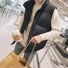 A man of art autumn and winter, a man with thick sleeves, a warm and handsome coat M black