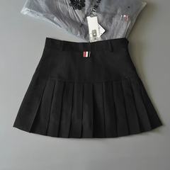 And the wind - all-match Institute wind material TB A high quality suit pleated skirt skirt skirt pants 2 yards (recommended 90~98 Jin S) Black [underpants]