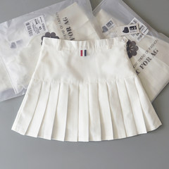 And the wind - all-match Institute wind material TB A high quality suit pleated skirt skirt skirt pants 2 yards (recommended 90~98 Jin S) White [underpants]