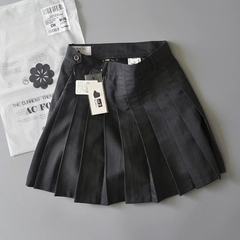 And the wind - all-match Institute wind material TB A high quality suit pleated skirt skirt skirt pants 2 yards (recommended 90~98 Jin S) Dark grey [underpants]