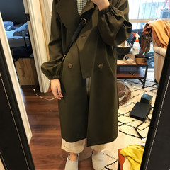 From "September Chopin" custom 17 FALL~ super good texture and inscribed Vintage Green &amp Beige windbreaker XS Valley Khaki (long paragraph) third batch