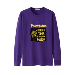 Special offer every day large yards long sleeved t-shirt men loose wear T-shirt jacket autumn clothing Sweater XL fat The dress is too large for the loose version Purple sunflowers