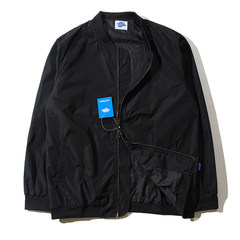Shawn Yue jacket male Japanese tide brand casual cotton baseball uniform Edison Chan winter cotton padded coat color M black