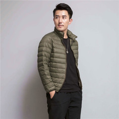 Anti season clearance genuine super lightweight thin jacket for men aged youth code autumn and winter jacket Contact the customer with cap Army green