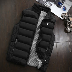 Special offer every day gilet winter down jacket cotton vest vest Korean cultivating new spring tide 3XL black
