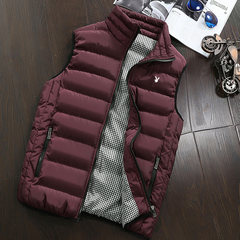Special offer every day gilet winter down jacket cotton vest vest Korean cultivating new spring tide 3XL Claret