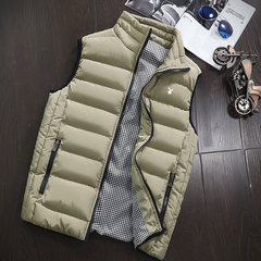 Special offer every day gilet winter down jacket cotton vest vest Korean cultivating new spring tide 3XL Khaki