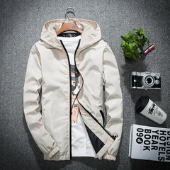 Jacket men's spring and autumn, 2017 new Korean version, leisure trend, self cultivation, handsome autumn clothing, young Baseball Jacket 3XL Beige