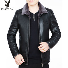 Special offer every day business Haining really dandy middle-aged man Pipimau one sheep fur coat jacket One hundred and sixty-five GF58137 black