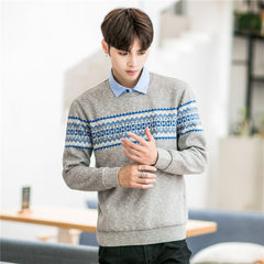 The new winter warm shirt for men's shirts and two pieces of fake cashmere sweater sweater collar sleeve sleeved thickening One hundred and sixty-five YL02