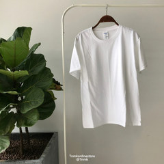 Hong Kong Wind in summer men's short sleeved T-SHIRT - solid Japanese summer youth students half sleeve t-shirt men tide XS white