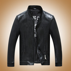 Male add fertilizer XL Plus velvet jacket jacket XL fat fat Youth Baseball Jacket collar 170/M Classic embroidery black