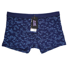 Men's underwear pants bamboo fiber cotton fabric modal breathable youth four angle pants XL 2 feet 2-2 feet 4 Navy Blue