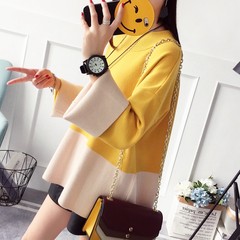 The fat sister winter Sweater XL Womens Tibet thickened meat 200 kg mm fat thin knit shirt tide XL [suggestion 100-130 Jin] yellow
