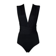V Herve Leger deep black Siamese vest rayon Star Club Reception bandage dress XS black
