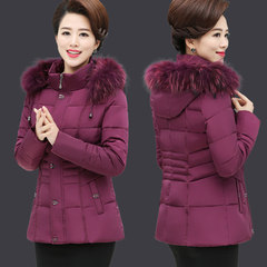 In the old women's short mother cotton padded jacket of middle-aged women 30-40-50 years old winter coat padded down Freight insurance - shopping without worries black