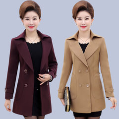 The elderly mother in middle aged female 40-50 year old mother in the spring and autumn autumn jacket coat installed 2017 NEW 2XL (108-123 Jin) Coffee