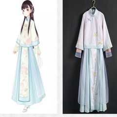 With the improvement of female costume Hanfu warm miracle cos Ancient Costume Fairy costumes daily suit Costume S There are three bottoming pieces