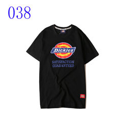 Harajuku lovers summer wind students military training class wear short sleeved sweater BF hip hop tide brand size loose T-shirt S 038 black