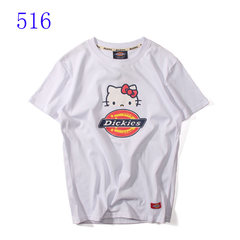 Harajuku lovers summer wind students military training class wear short sleeved sweater BF hip hop tide brand size loose T-shirt S 516 white