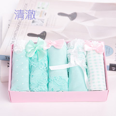 10 cartons of cotton candy colored girls underwear sweat absorbent breathable, bamboo charcoal fiber size waist briefs Big code 95-128 Jin 5 clear